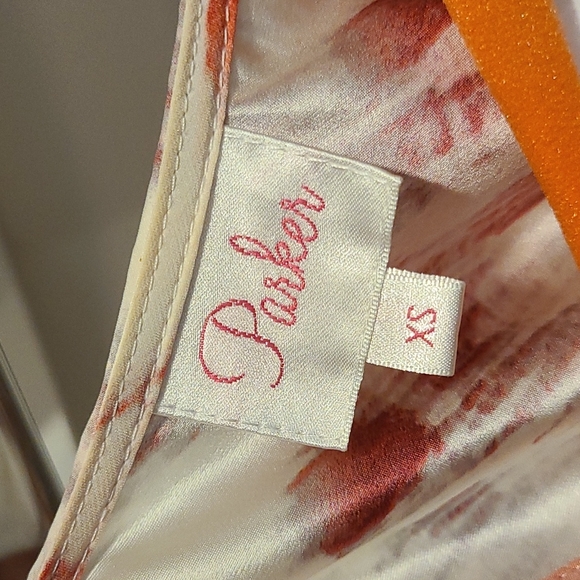 Parker Pink Ruffle High Low Dress, XS - Picture 7 of 9